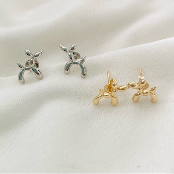 Balloon Dog Earrings - Picture 3 of 8